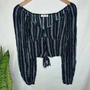 Jessy B |Women's long puff sleeve boho whimsigoth crop top blouse